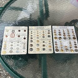 Vintage Button Sample Cards