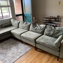 Green Sectional Sofa 