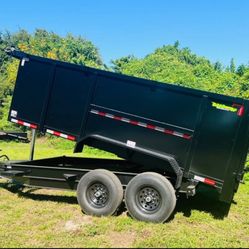 New 2026 AMP 7 x 14 high side dump trailer 14k gvwr