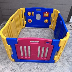 Kidzone Baby Playpen Kids 8 Panel Safety Play Center Yard Home Indoor Outdoor Play Pen