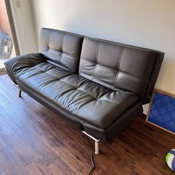 Couch Leather Brown 
