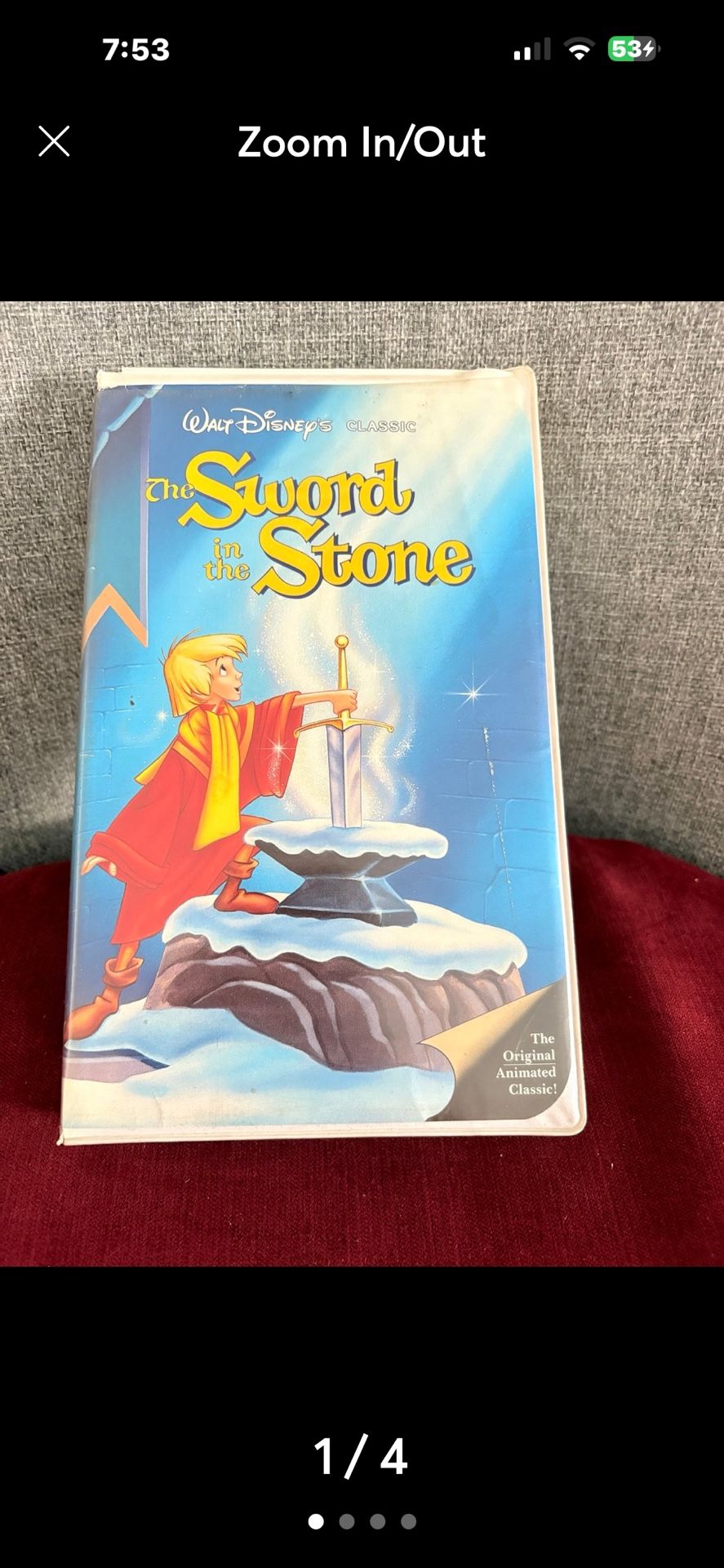 The sword in the Stone/ Home Video (VHS, Clam Shell)