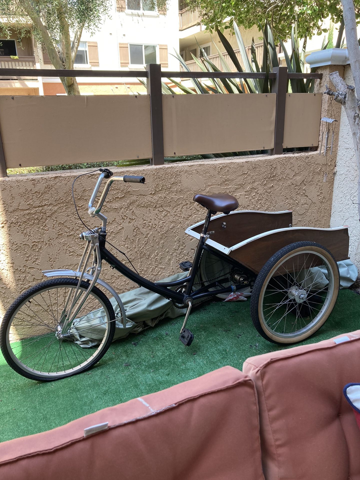 3 Wheel Bike With Cart 