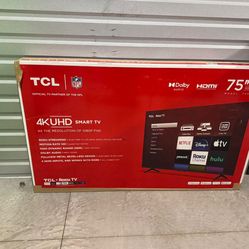 75 “ tcl SMART 4K UHD HDR TV