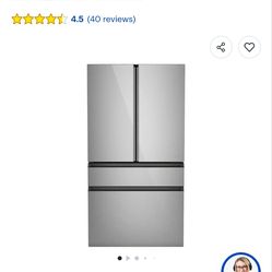 Cafe
36 in. 23.2 cu. ft. Counter-Depth 4-Door French-Door Refrigerator