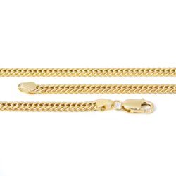 Cadena cubana 18 kilates ley 750
