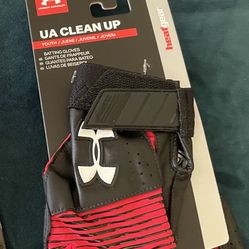 Youth  Large UA Under Armour Baseball Batting Gloves