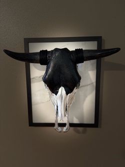 Raiders inspired bull skull