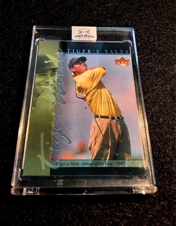 Tiger Woods 2001 Upper Deck Tiger Is Male Atheleteof The Year 1997! Golf LEGEND 