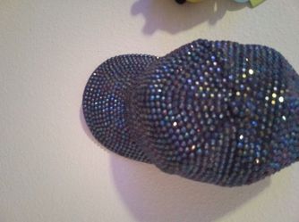 Blue Bling Ball Cap.