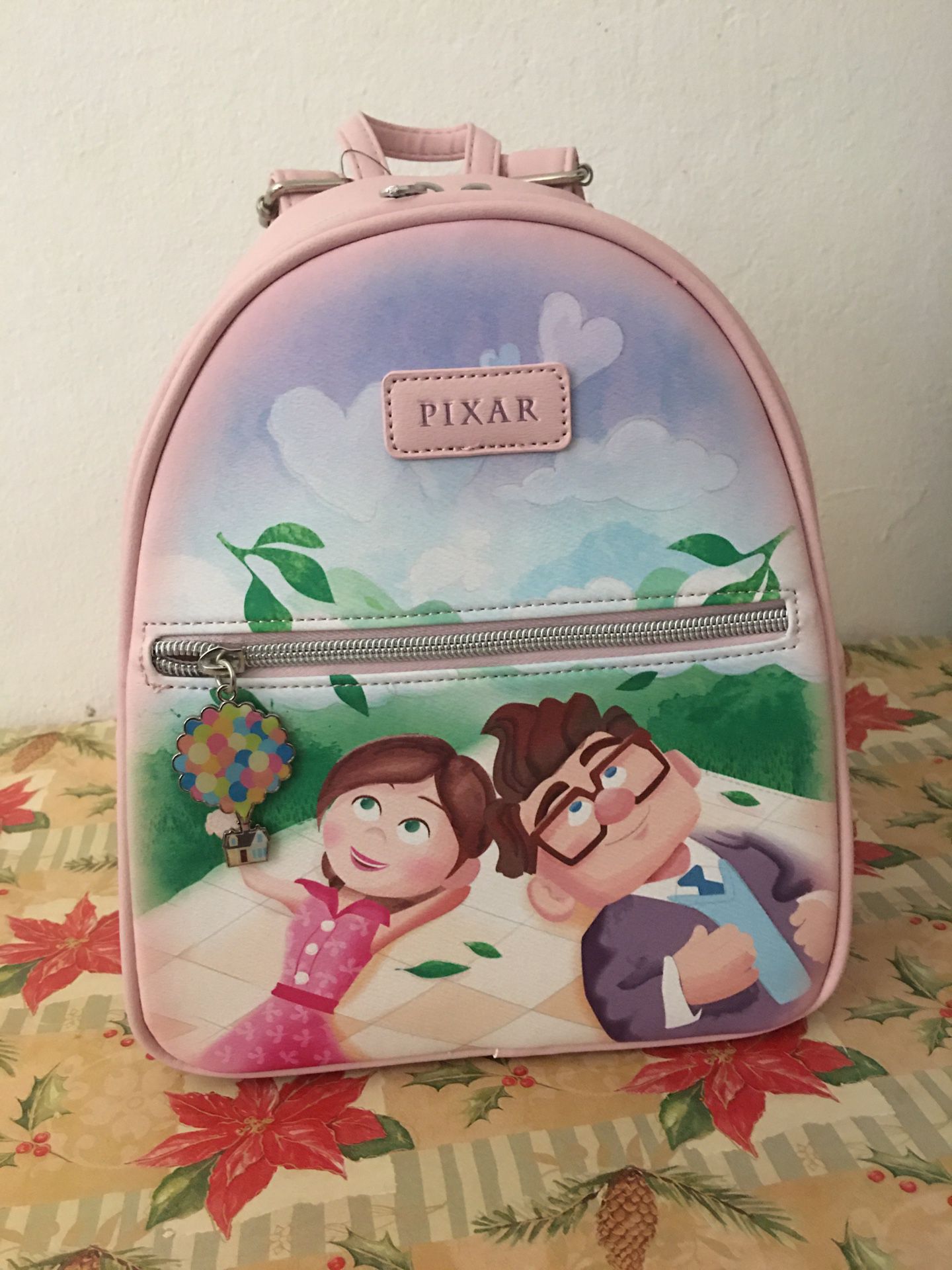 loungefly disney pixar pink carl ellie up backpack