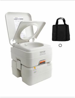 VEVOR Portable Toilet for Camping Porta Potty with Carry Bag 5.3 Gal Waste Tank and 3.2 Gal Non- Electric Waterless Toilet