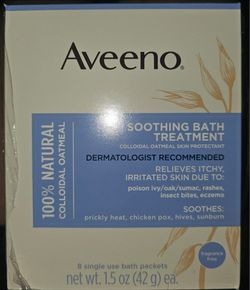 New unopened Aveeno Soothing Bath Treatment