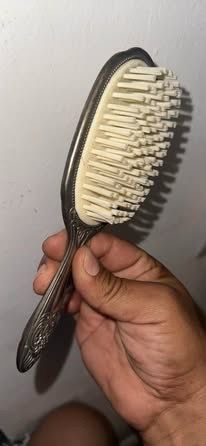 Brandnew warn Silver Sterling Silver Antique Hair Brush 1890 Whiting Dresden Pattern 7.5" Long #4236