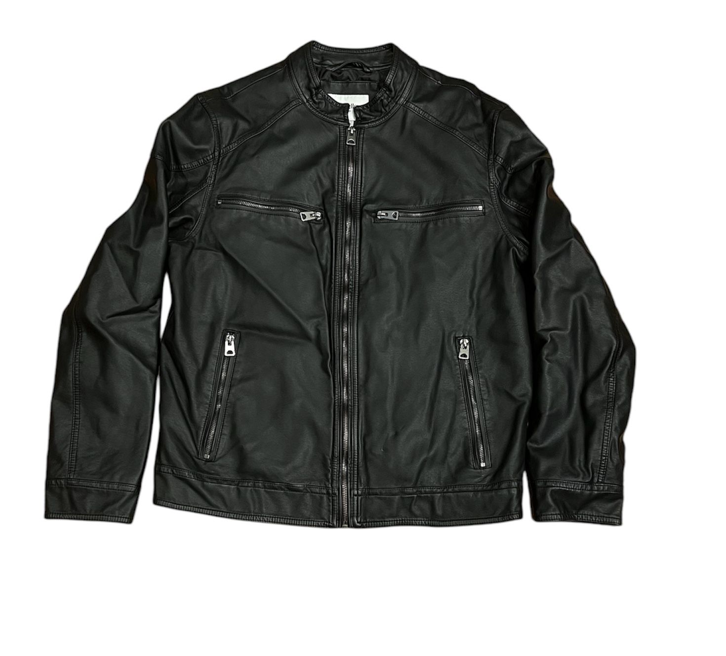Goodfellow & Co Men's Faux Leather Jacket  Black Medium