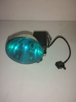 Vintage Old Flash Unit with Teal Dome Reflector