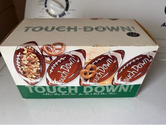 Set of four new  football appetizer dishes
