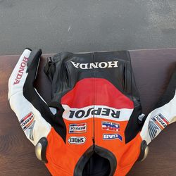 Repsol Honda leather racing jacket