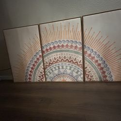 Large Wall Art Bohemian Canvas 71x36