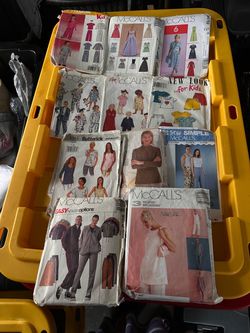 Lot of Vintage Sewing Patterns McCall's Butterick New Look