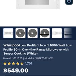 Low Profile Microwave 