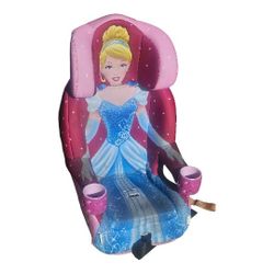 Disney CINDERELLA Car Seat Child Toddler Pink With Cup Holders