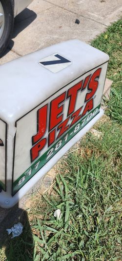 Vintage Jet's Pizza Illuminated Business Sign