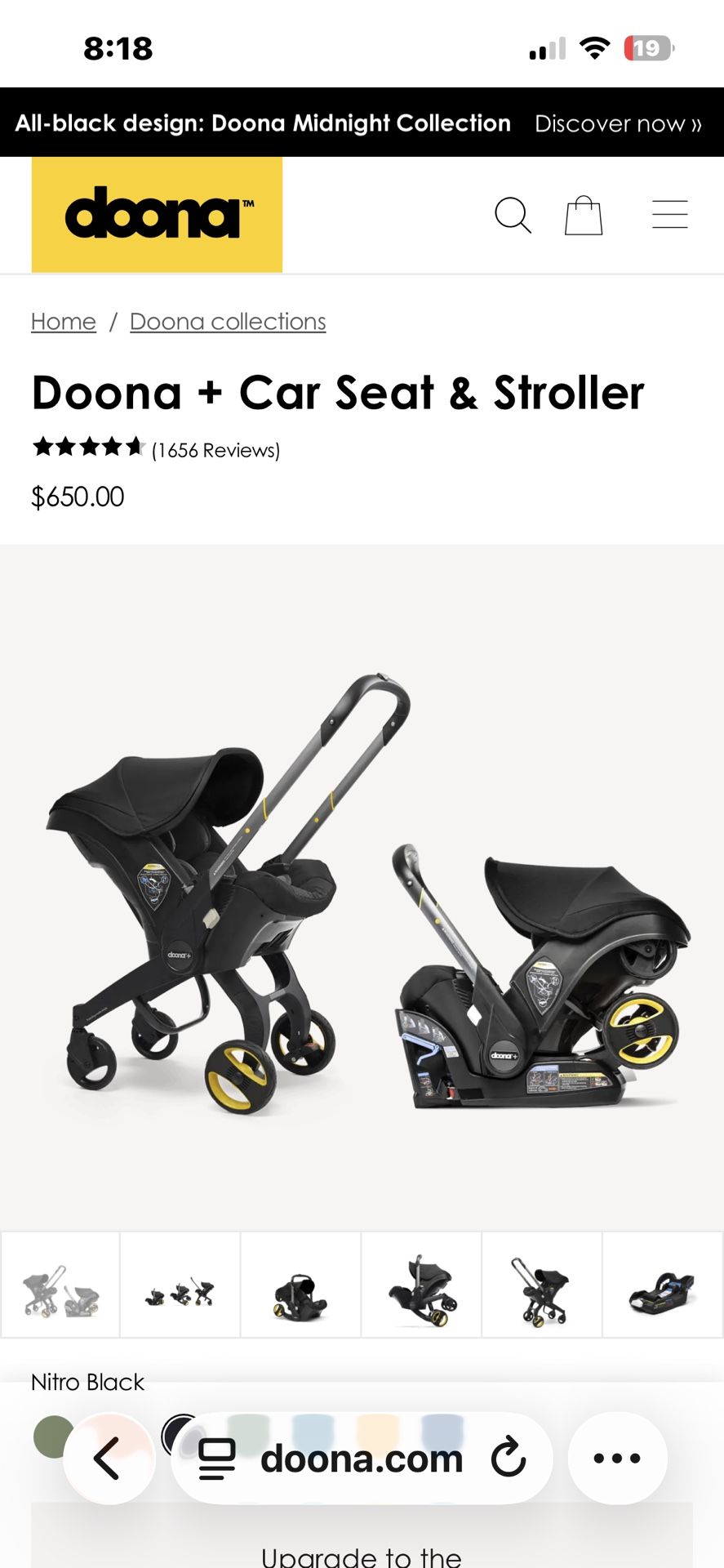 Doona Stroller And Base