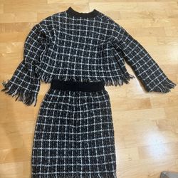 Beautiful Fashion Nova Set Black And White 