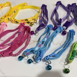 NEW Cat collars w bells (cute set of 17) Small - Medium