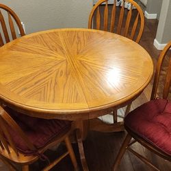 Round Wooden Dining Table