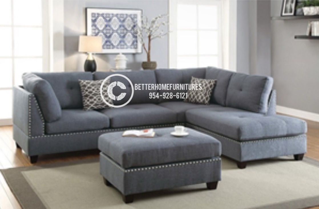 New Sectionals in a Box! Shop Now, Pay Later — No Credit Needed $39 Down! Wholesale Prices Direct to You!
