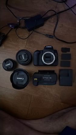 CANON EOS Rebel T6S DSLR + 3 Lenses