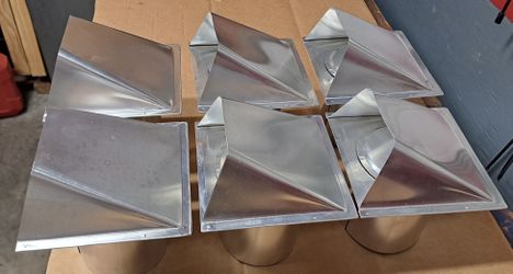 Aluminum 4” Dryer Vent Hoods - Bulk Buy