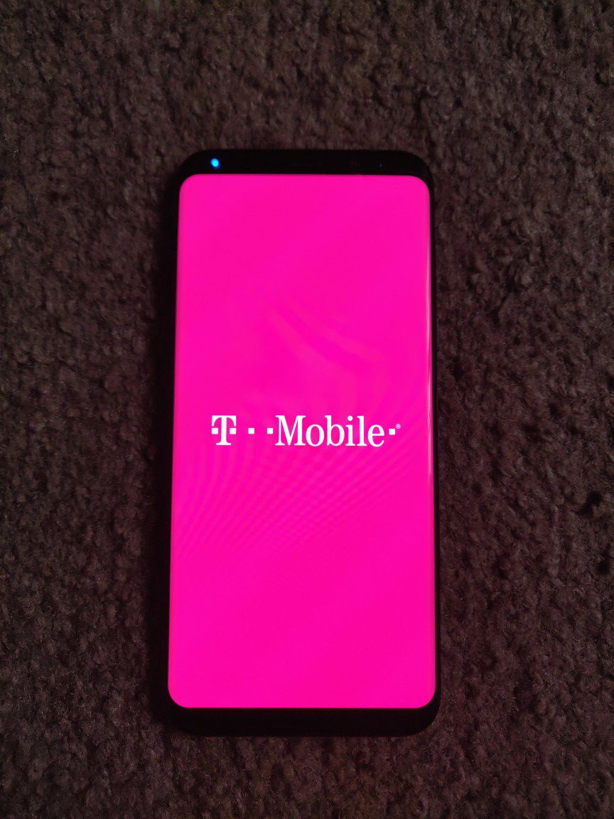 T-Mobile Samsung Galaxy s8 Plus .. 64gb .. Unlocked To Any Carrier .. Small Hair Line Crack Right Top Corner .. Comes With Case .. Like New !