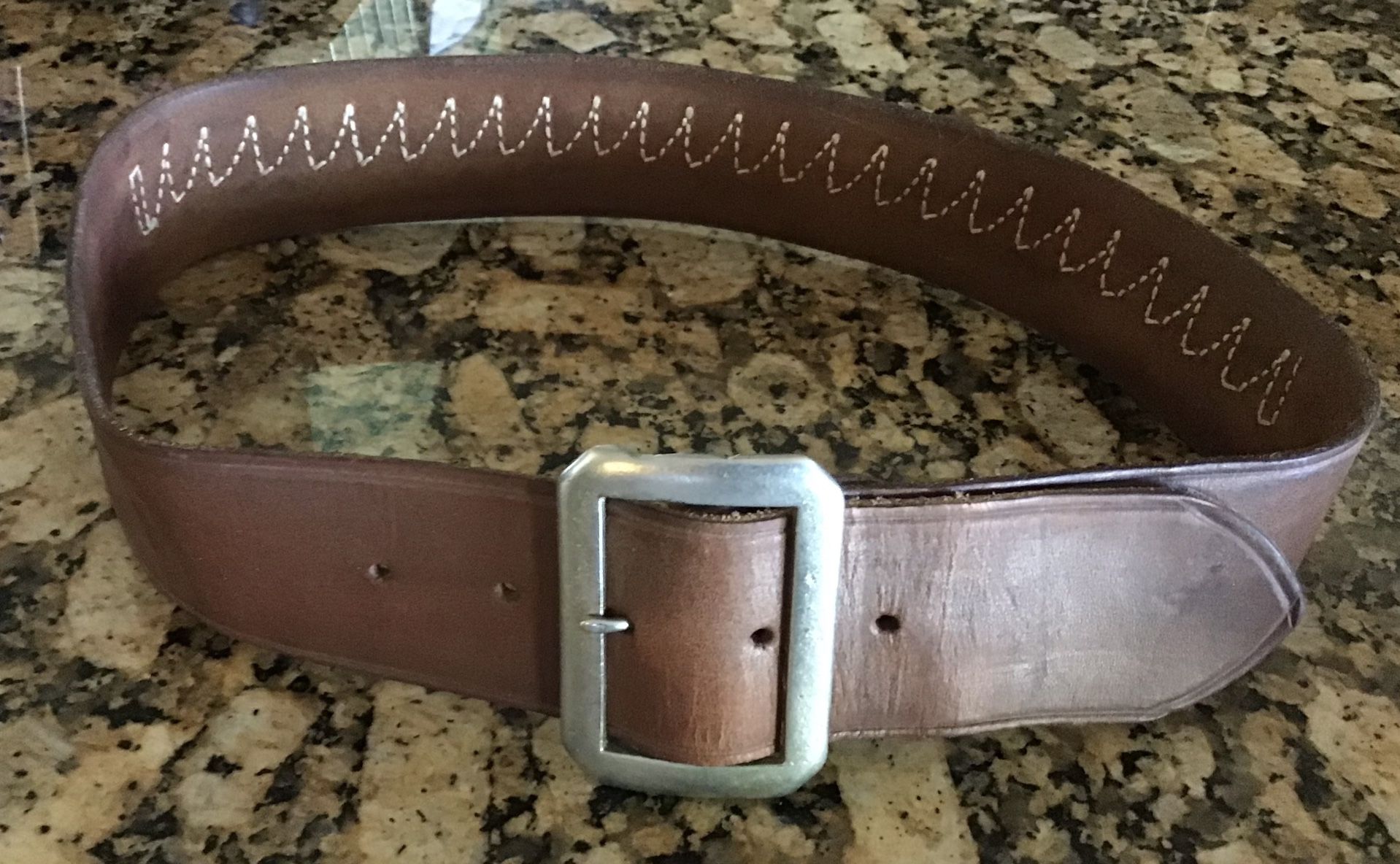 George Lawerence Leather Cartridge Belt - 38 Special Holster Belt