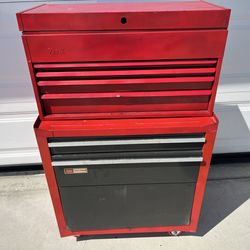 Four Drawer Tool Chest with Two Drawer Roller Cart