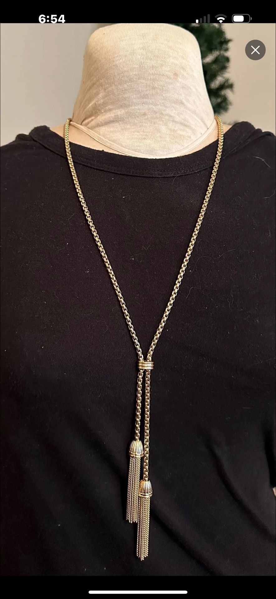 J.crew Gold Tassel Necklace