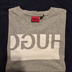 Men's Grey Hugo Boss T-shirt Size Medium 