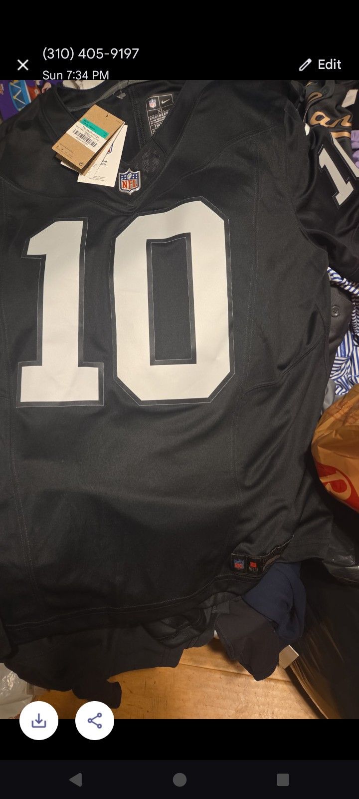 NFL Raiders Jersey Size XL