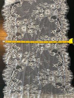 Extra long white lace table runners