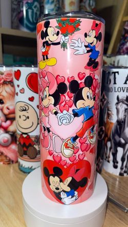 Valentine Mickey And Minnie Tumbler 