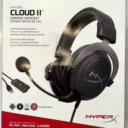 Brand New HyperX Cloud II Black Headphones