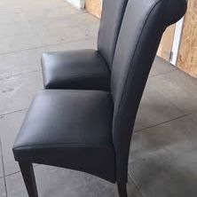 Pair of 2 Dining Chairs (Real Leather)