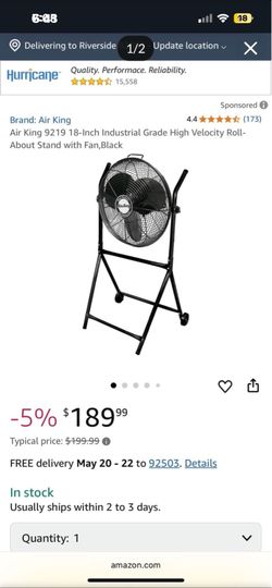 Commercial heavy duty fan