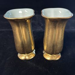 Pickard Bone China Rose & Daisy Vases