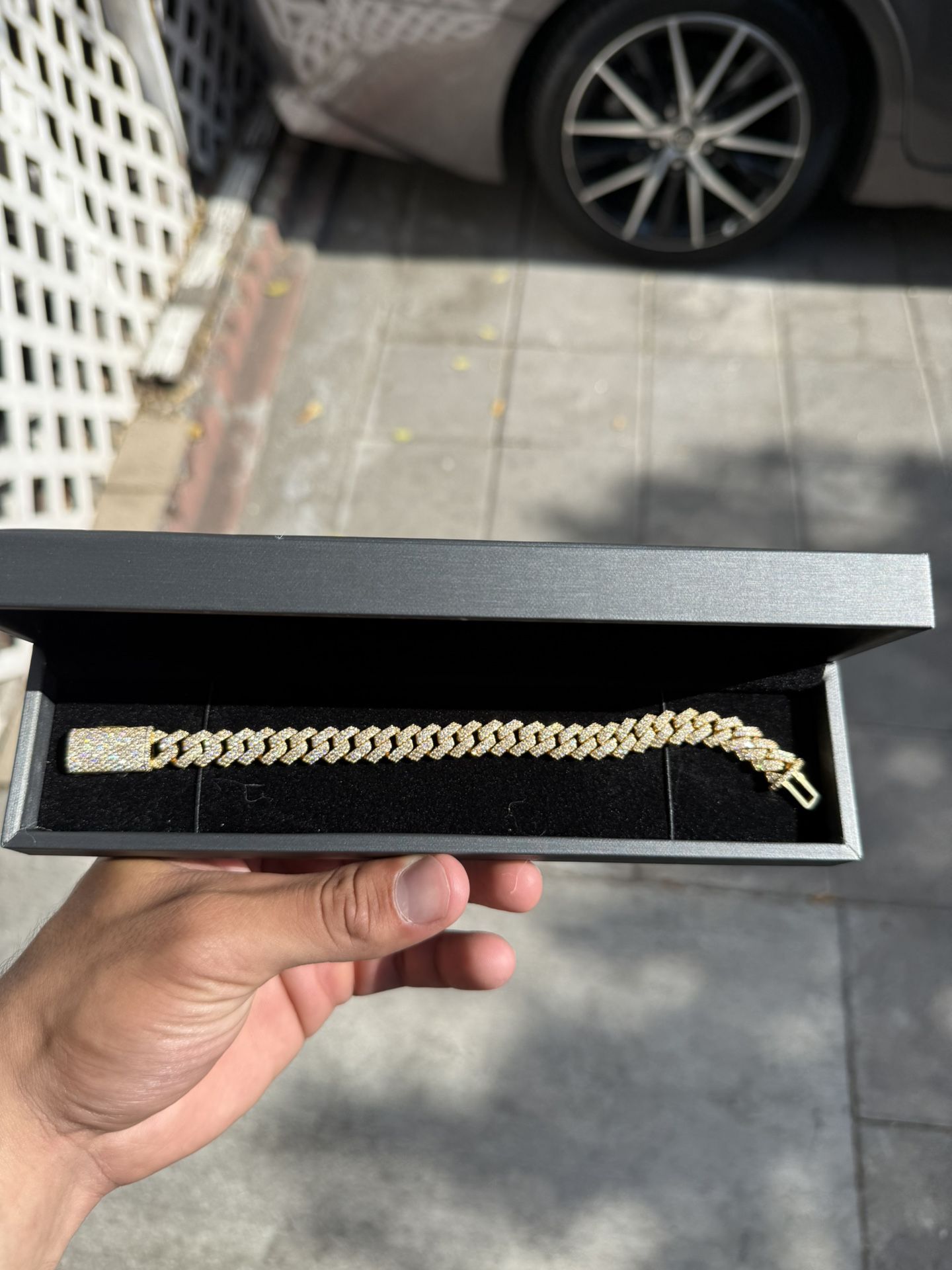 Lab Diamond Cuban Bracelet