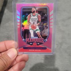 Jayson Tatum Chronicles Marquee Pink Holo Basketball Card 