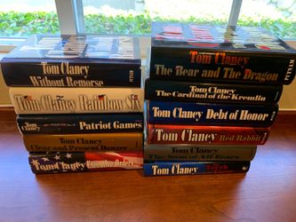 Tom Clancy military book lot