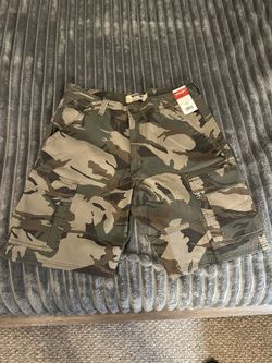 Mens Wrangler Cargo Camo Shorts Sz 34